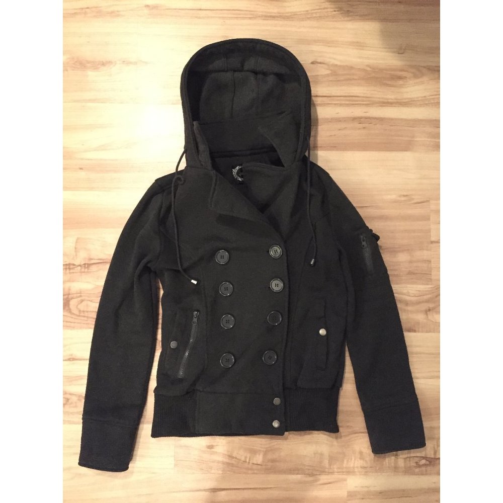 Ambiance // Double-Breasted Hooded Bomber
